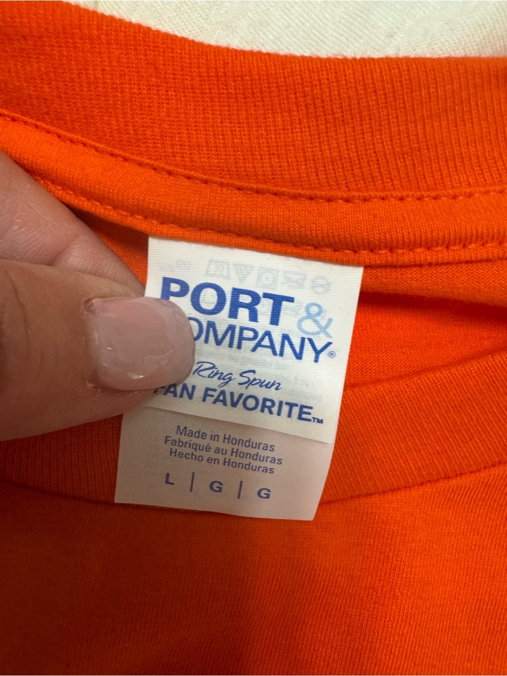 Port and Company Orange "San Francisco" Baseball Graphic Tee - Picture 3 of 3